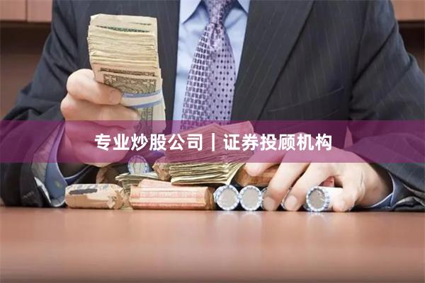 专业炒股公司｜证券投顾机构